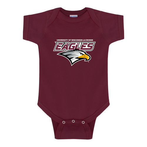  Maroon Infant Onesie - UWL Eagles Wordmark