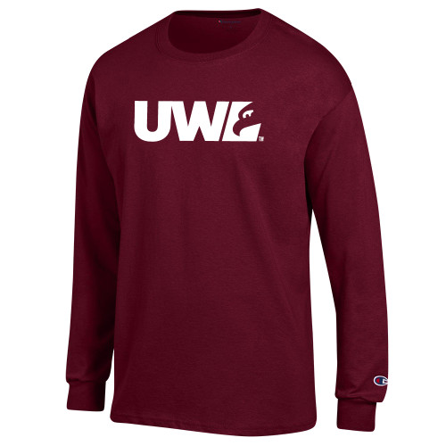 Main Image for  Champion Maroon Long Sleeve T Shirt