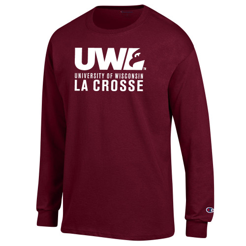 Main Image for  Champion Maroon Long Sleeve T Shirt