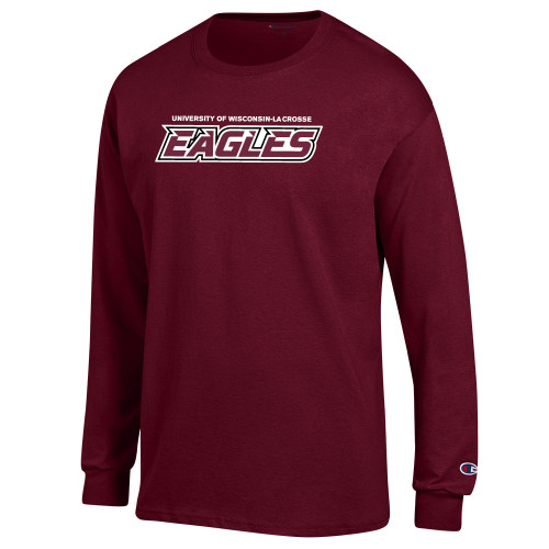 Main Image for  Champion Maroon Long Sleeve T Shirt