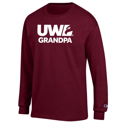 Main Image for  Champion Maroon Long Sleeve T Shirt