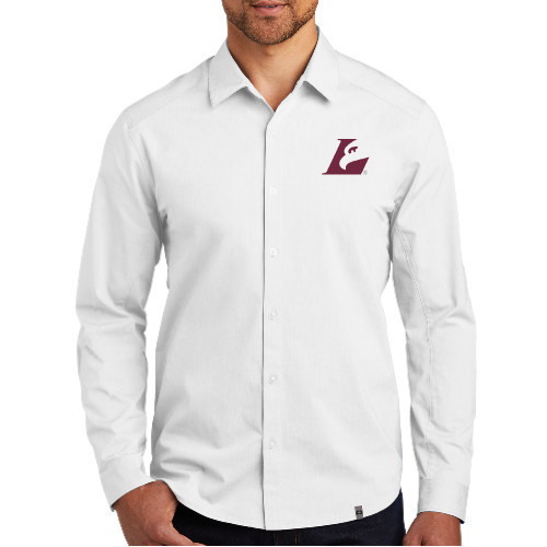  OGIO White Commuter Woven Shirt - Eagle L EMB