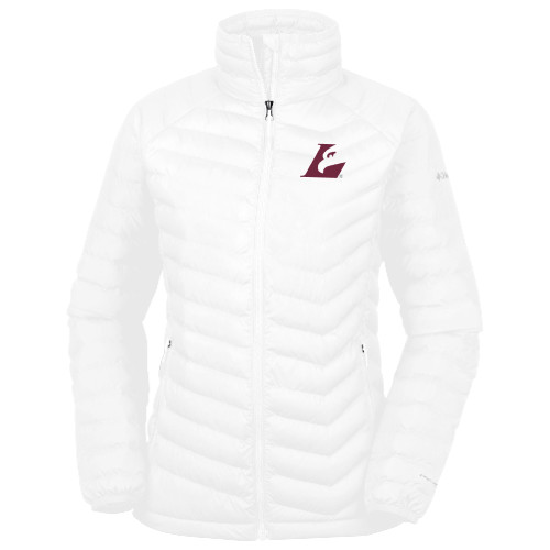  Columbia Womens White Powder Lite Jacket - Eagle L EMB