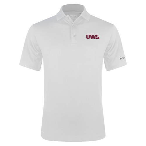  Columbia White Omni Wick Drive Polo - UWL Spirit Mark