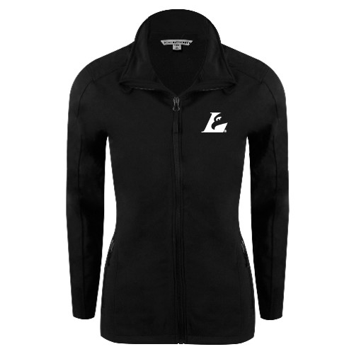  Womens Black Softshell Jacket - Eagle L EMB