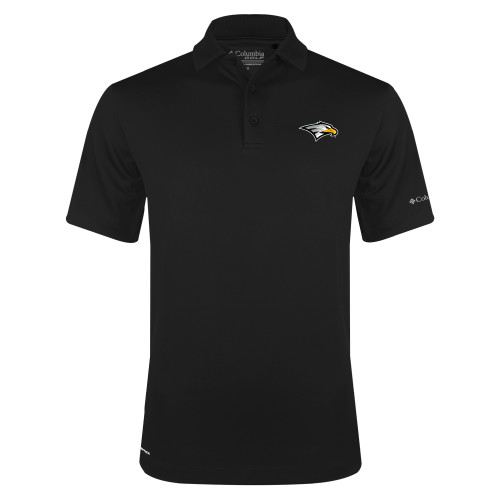  Columbia Black Omni Wick Drive Polo - Eagle Head