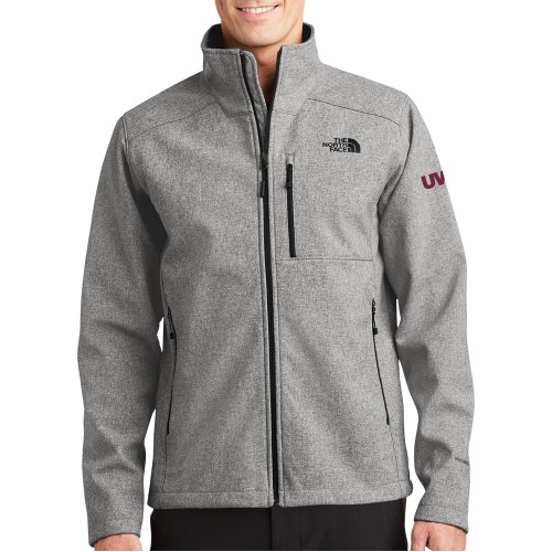  The North Face Grey Heather Apex Barrier Softshell Jacket - UWL Spirit Mark