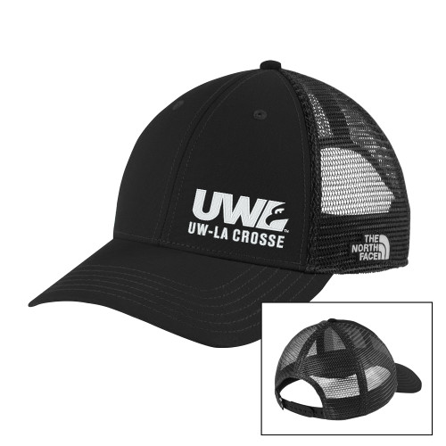  The North Face Black/Black Ultimate Trucker Hat - UW La Crosse Spirit Mark