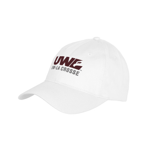  Youth White Pro Style Hat - UW La Crosse Spirit Mark