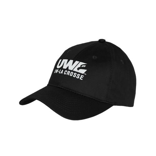  Youth Black Pro Style Hat - UW La Crosse Spirit Mark