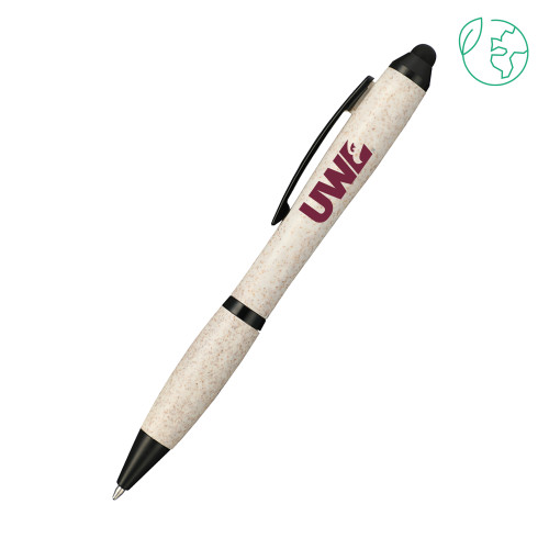  Nash Wheat Straw Ballpoint Beige Stylus Pen - UWL Spirit Mark