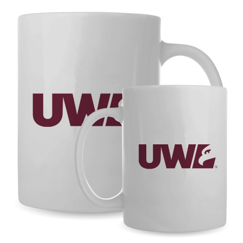  Full Color White Mug 15oz - UWL Spirit Mark