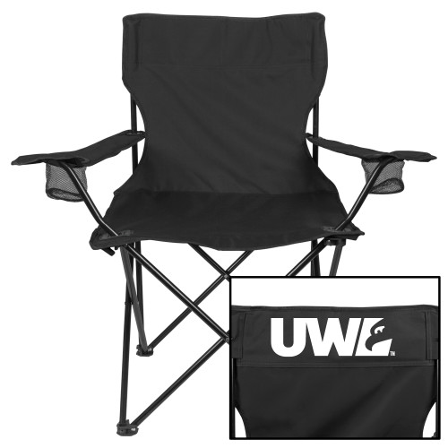  Deluxe Black Captains Chair - UWL Spirit Mark