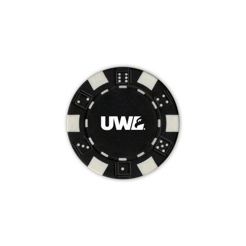  Black Game Chip - UWL Spirit Mark