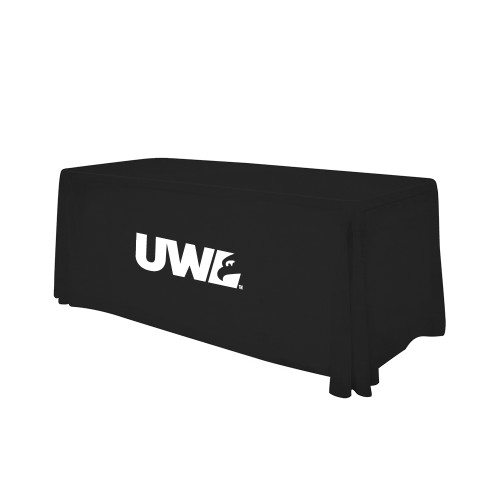  Black 6 foot Table Throw - UWL Spirit Mark