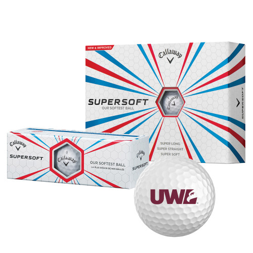  Callaway Supersoft Golf Balls 12/pkg - UWL Spirit Mark