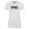 Thumbnail image for  Next Level Womens White Boyfriend Tee