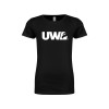 Thumbnail image for  Next Level Girls Black Fashion Fit T Shirt