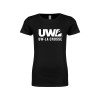 Thumbnail image for  Next Level Girls Black Fashion Fit T Shirt