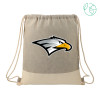 Thumbnail image for  Split Recycled Cotton Grey/Natural Drawstring Bag