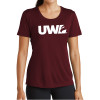 Thumbnail image for  Womens Maroon Performance Short Sleeve Tee