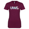 Thumbnail image for  Next Level Womens Maroon Boyfriend Tee