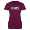 Thumbnail image for  Next Level Womens Maroon Boyfriend Tee