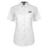 Thumbnail image for  Womens White Twill Button Up Short Sleeve