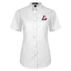 Thumbnail image for  Womens White Twill Button Up Short Sleeve