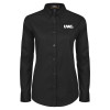 Thumbnail image for  Womens Black Twill Button Down Long Sleeve 