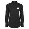Thumbnail image for  Womens Black Twill Button Down Long Sleeve 