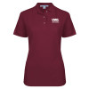Thumbnail image for  Womens Silk Touch Maroon Pique Polo
