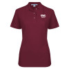 Thumbnail image for  Womens Silk Touch Maroon Pique Polo