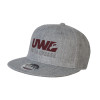 Thumbnail image for  Heather Grey Wool Blend Flat Bill Snapback Hat