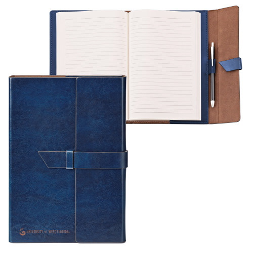  Fabrizio Junior Blue Portfolio w/Loop Closure - UWF Institutional Flat Wordmark Engraved