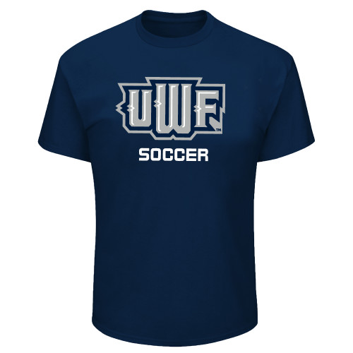  Tall Navy T Shirt - UWF Soccer