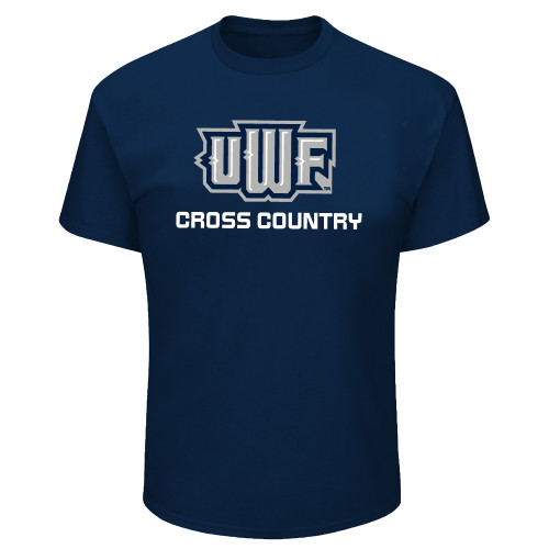  Tall Navy T Shirt - UWF Cross Country