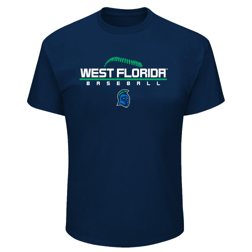  Tall Navy T Shirt - UWF Baseball Design