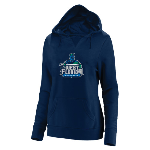  Womens Plus Navy Hoodie - West Florida Argonauts