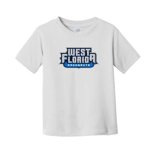  Toddler White T Shirt - West Florida Argonauts Wordmark
