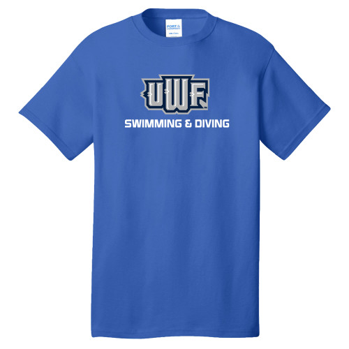  Extended Royal T Shirt - UWF Swimming and Diving