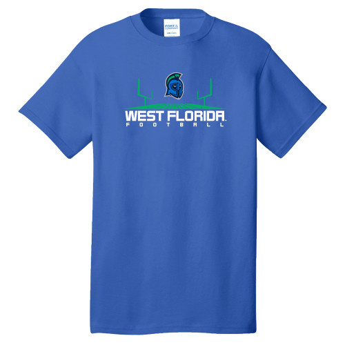  Extended Royal T Shirt - UWF Football Field Design