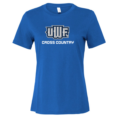  Bella + Canvas Womens Royal Relaxed Cotton T Shirt - UWF Cross Country