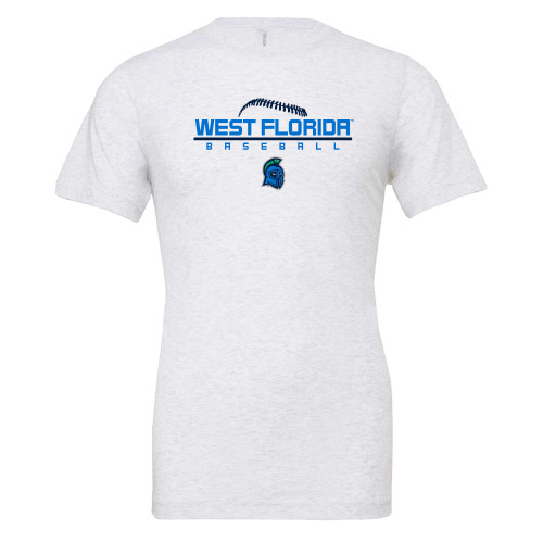  Bella + Canvas Ash Grey Jersey Cotton T Shirt - UWF Baseball Design