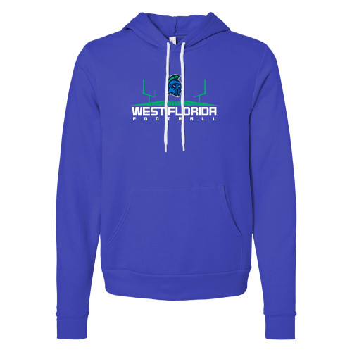  Bella + Canvas Royal Fleece Hood - UWF Football Field Design