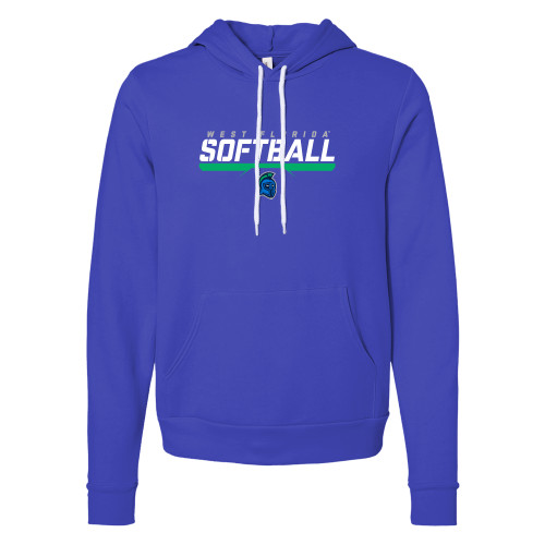  Bella + Canvas Royal Fleece Hood - UWF Softball Design