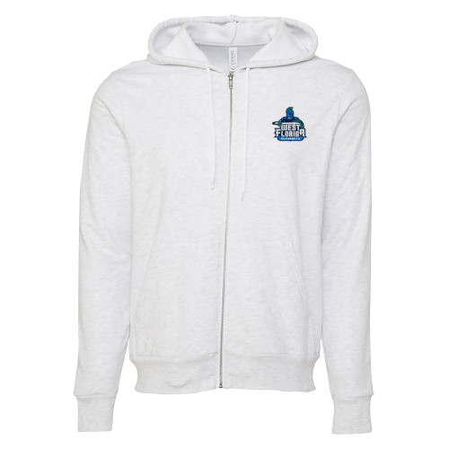  Bella + Canvas Ash Grey Full Zip Hood - West Florida Argonauts