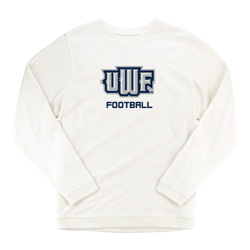  Boxercraft Womens Cream Corded Crew - UWF Football