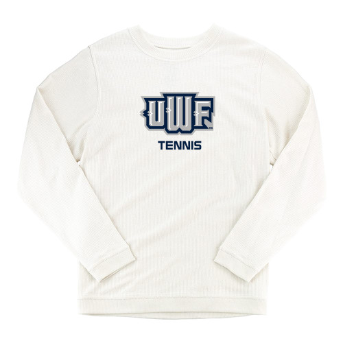  Boxercraft Womens Cream Corded Crew - UWF Tennis