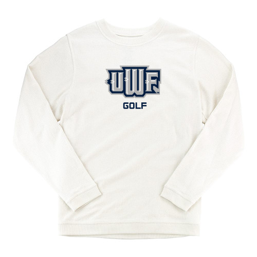  Boxercraft Womens Cream Corded Crew - UWF Golf